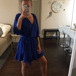 Flirty Blue Midi Dress